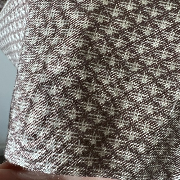 Ellen Tracy Brown and Cream Patterned Trousers - Picture 4 of 11